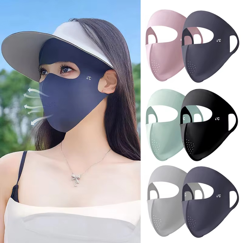 Sports Mask Breathable - Ice Silk Mask Thin Breathable Mesh