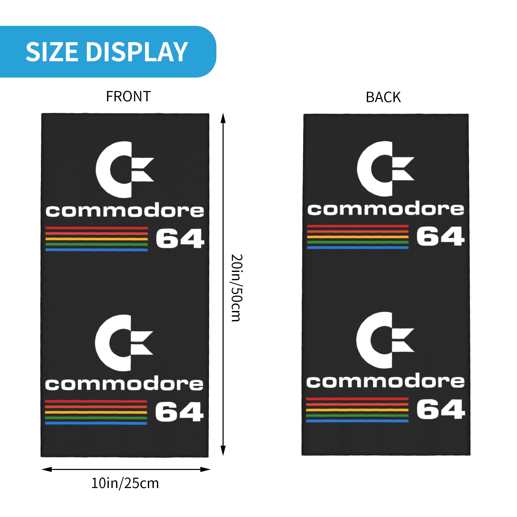 Custom Commodore 64 Bandana Ne - Neck Gaiter Face Cover ulasan dan harga