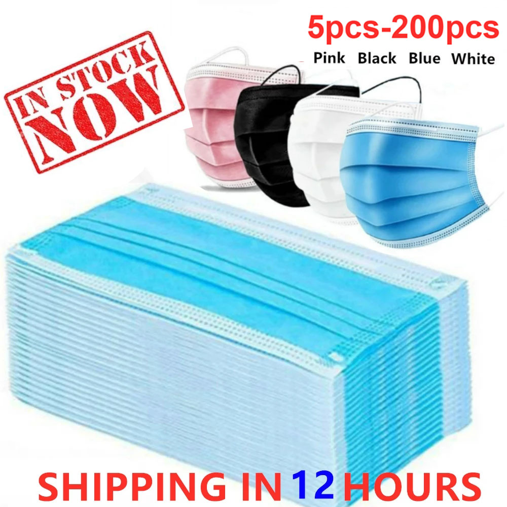 Mouth Masks 3-layer Anti-Dust  - Disposable Surgical Mask ulasan dan harga