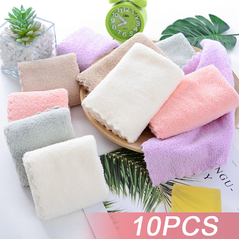 10Pcs Thickened Microfiber Hig - Cloth Face Mask Washable ulasan dan harga