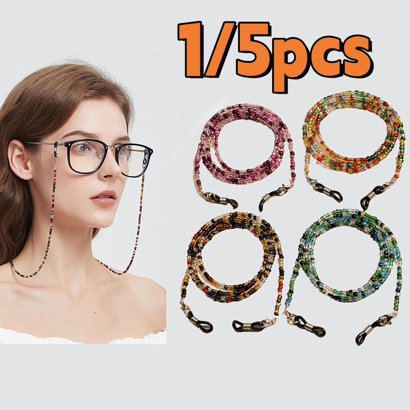 Crystal Glasses Chain For Wome - Mask Chain Holder ulasan dan harga