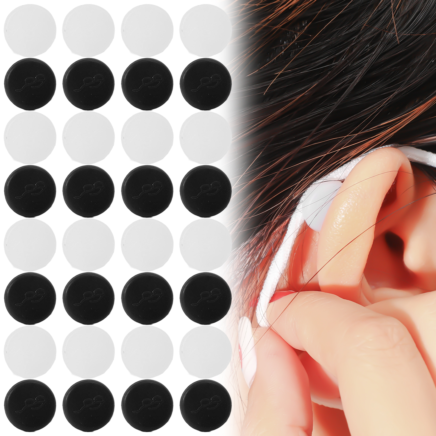 New Round Eyeglasses Mask Ear  - Silicone Mask Bracket ulasan dan harga