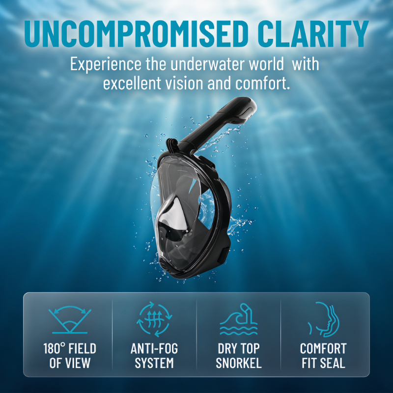 Safe Waterproof Snorkeling Div - Anti Pollution Mask ulasan dan harga