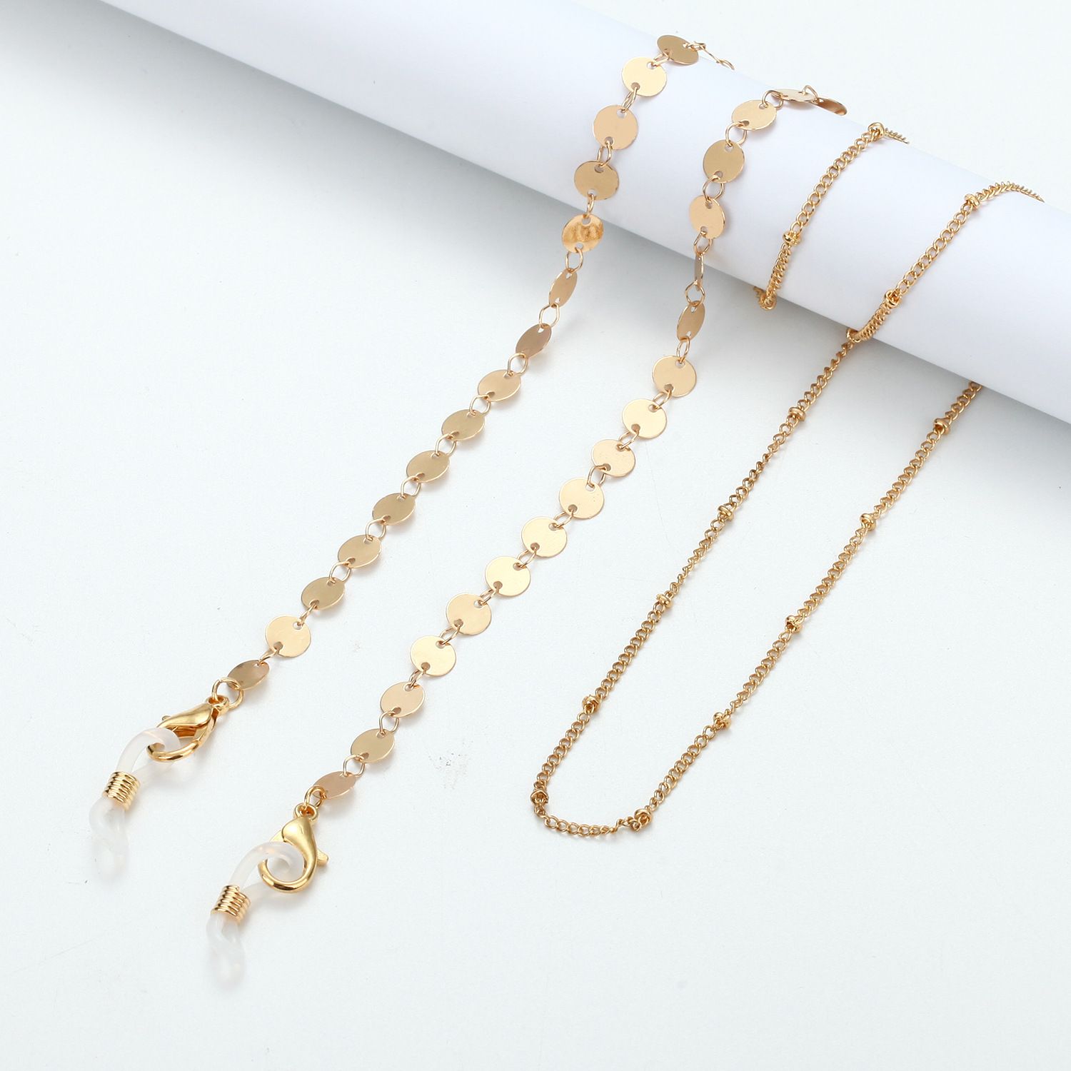 Jewelry Disc Metal Pearl Hangi - Mask Chain Holder ulasan dan harga