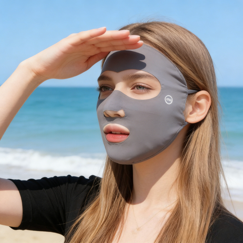 Summer Full Face Sunscreen Mas - Sports Mask Breathable ulasan dan harga