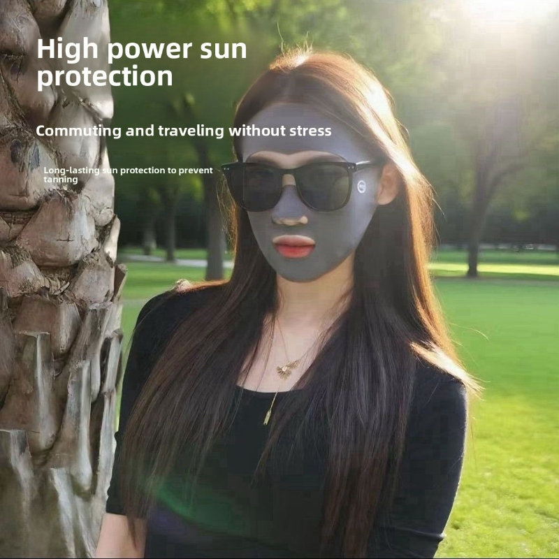 Summer Full Face Sunscreen Mas - Sports Mask Breathable ulasan dan harga