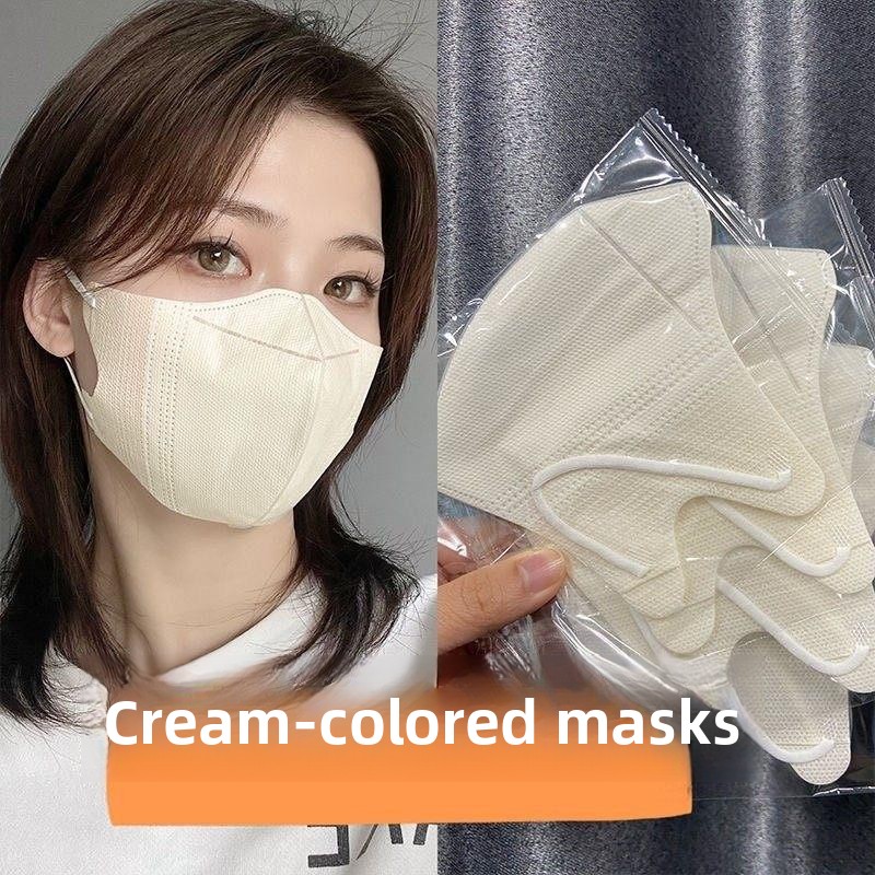 Milk White Breathable Thin Ste - Disposable Surgical Mask ulasan dan harga