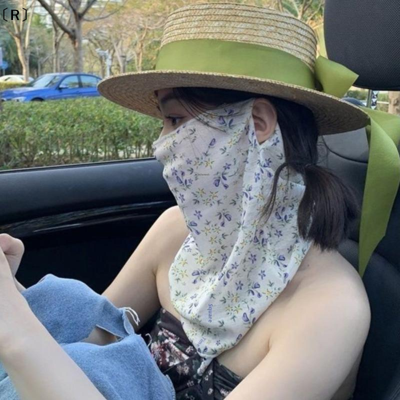 〔R〕Flowers Summer Sunscreen Ma - Kids Face Mask ulasan dan harga
