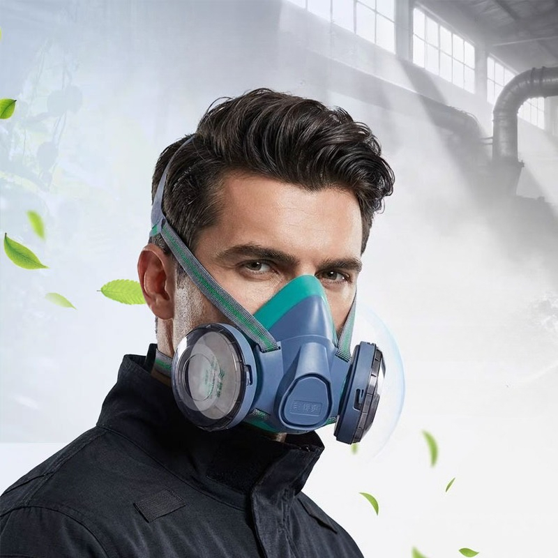 Dual Filter Silicone Half Face - Respirator Half Face ulasan dan harga