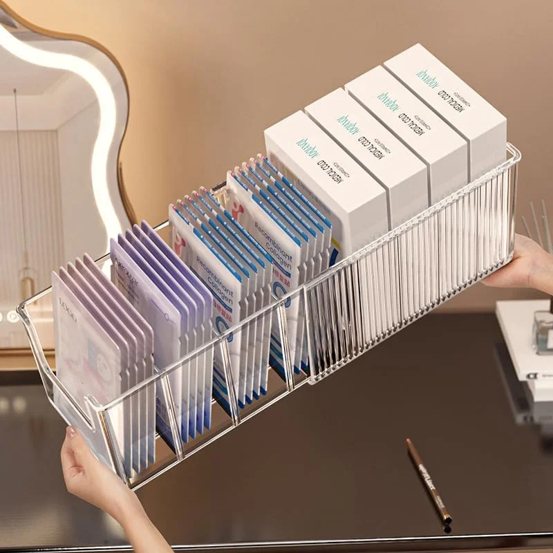 Extendable Acrylic Makeup Orga - Face Mask Storage Box ulasan dan harga