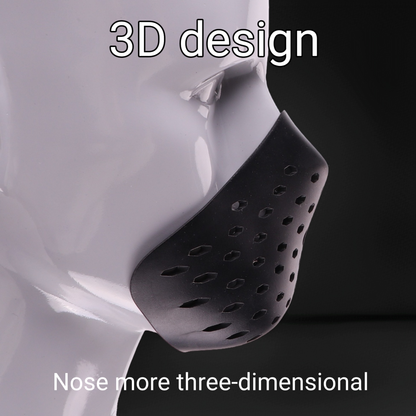 3D Halfface Bracket Silicone M - Silicone Mask Bracket ulasan dan harga