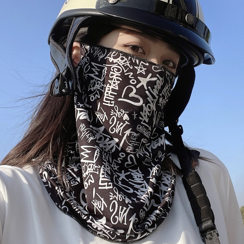 Full Face Cycling Mask Ice Sil - Sports Mask Breathable ulasan dan harga