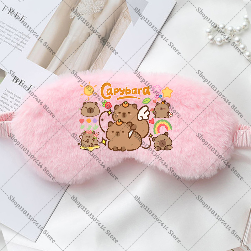 Capybara Girl Cartoon Sleep Ey - Kids Face Mask ulasan dan harga