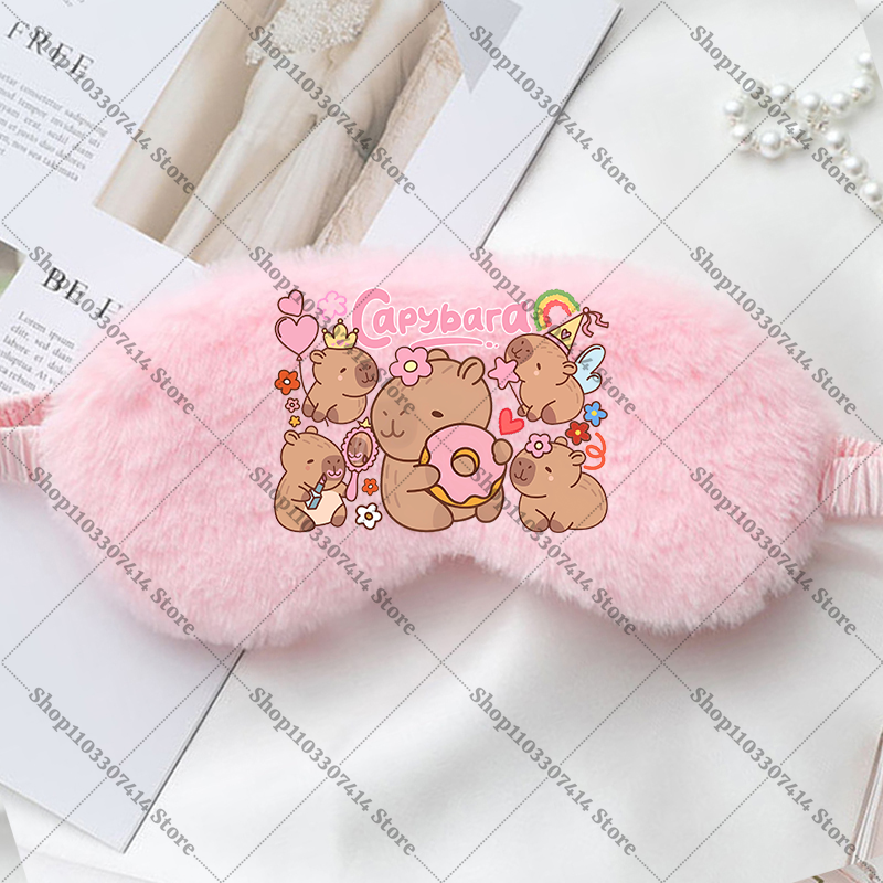 Capybara Girl Cartoon Sleep Ey - Kids Face Mask ulasan dan harga