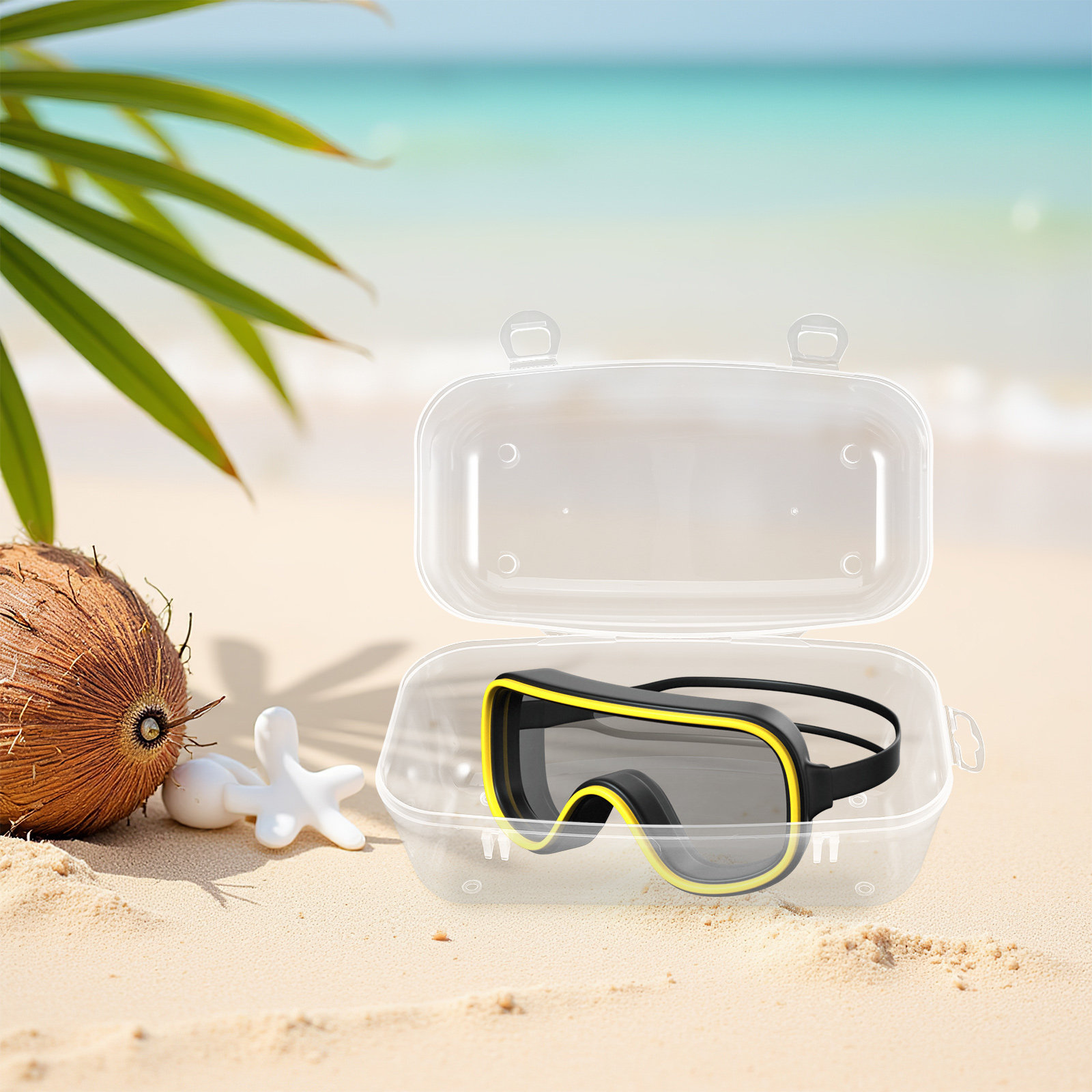 Portable Hard Shell Diving Mas - Mask Case Hard Shell ulasan dan harga