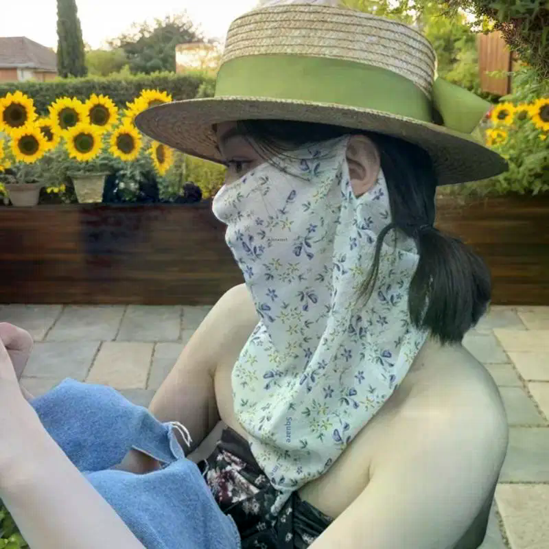 Flowers Summer Sunscreen Mask  - Kids Face Mask ulasan dan harga